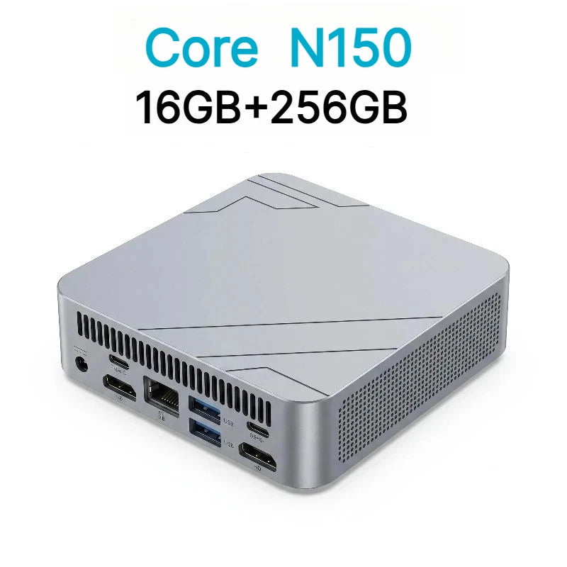 2026 NEW Portable Mini Computer Intel Core N150 with 1TB/2TB SSD, RAM, Versatile Ports for Gaming, Office Study.