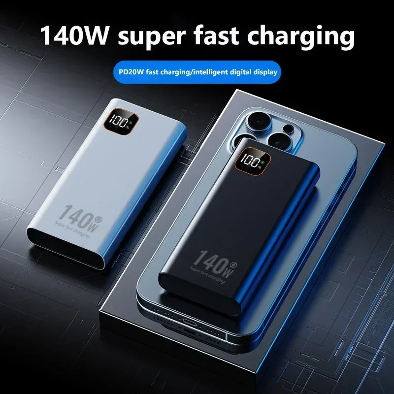 VIVO 140W 500000mAh Ultra Capacity Power Bank Super Fast Charging Portable Battery Charger For IPhone Samsung 2026 New