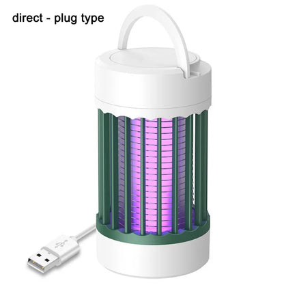Electric Shock Mosquito Killer Lamp UV Light USB Anti Mosquito Trap For Bedroom Outdoor Camping Use Kills Moths Wasps Gnats