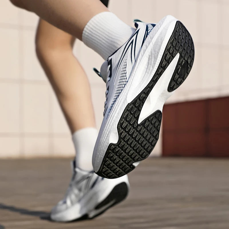 Lightweight Men's Running Sneakers Carbon Board Speciality Marathon Men Sports Breathable Walking Athletic Nonskid Sneakers Man