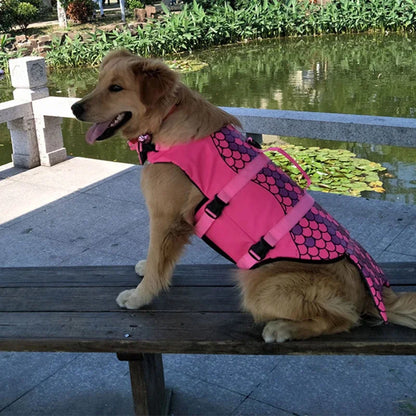 Shark Dog Life Jacket Enhanced Buoyancy Small Dogs Swimming Clothes Safety Vest with Handle for Medium Large Dog Surfing Costume