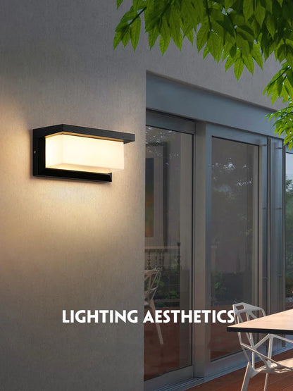 LED Vägglampa Utomhus IP65 – 20W, Varmvit/Kallvit/Naturvit, Med/Utan Radarsensor, 4 Stilar, AC110–265V