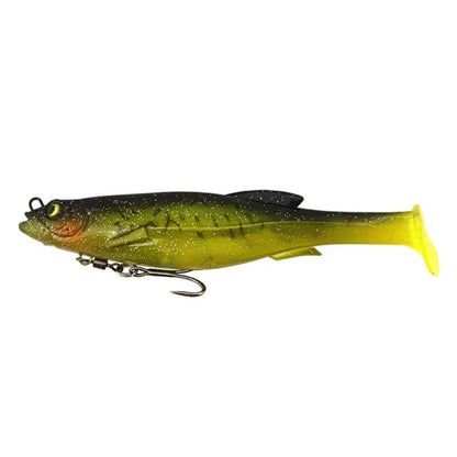 1PC 9cm/9g 12.5cm/21g Zander Pike Fishing Lures Swimbait Paddle Tail Realistic Soft Plastic Lure With Salwater Freshwater Hook