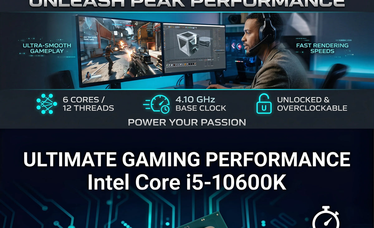 Intel Core i5 10600K Box CPU Processor i5 10th Gen Series 4.1GHz 6-Core 12-Thread L3 12MB 125W LGA 1200