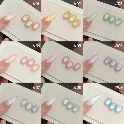 1-12pcs SHAKA Autumn Tanhua Cat Eye Pink Transparent Color Gel Nail Polish 2026 New Simple And Generous Halloween Nail Gel