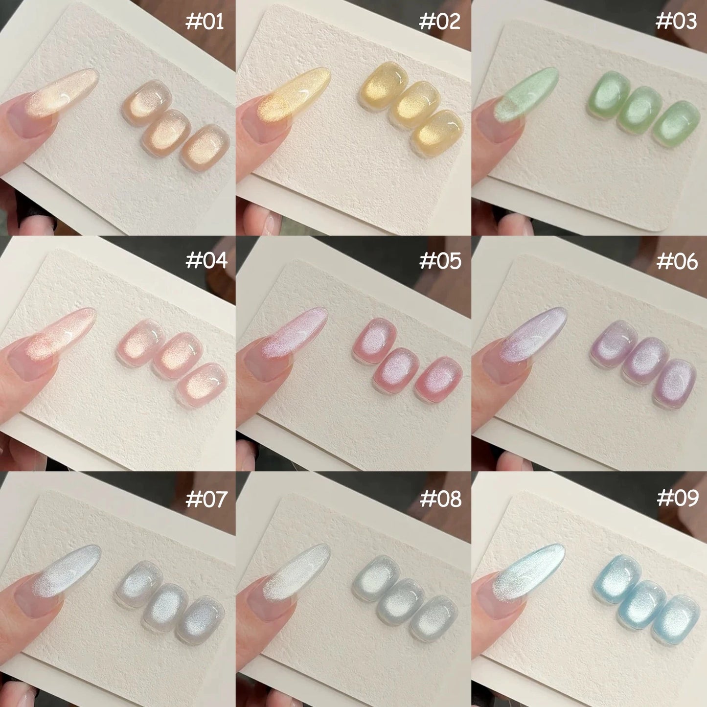 1-12pcs SHAKA Autumn Tanhua Cat Eye Pink Transparent Color Gel Nail Polish 2026 New Simple And Generous Halloween Nail Gel