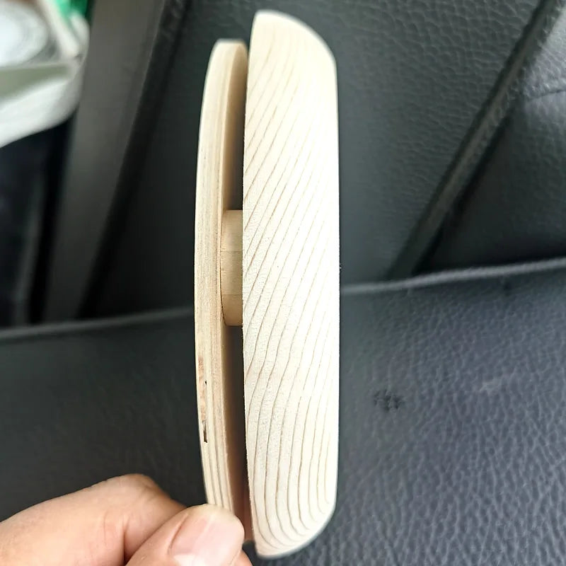 Bastutermometer & Hygrometer i Massivt Trä – Väggmonterad, 15×15 cm, 20–120°C