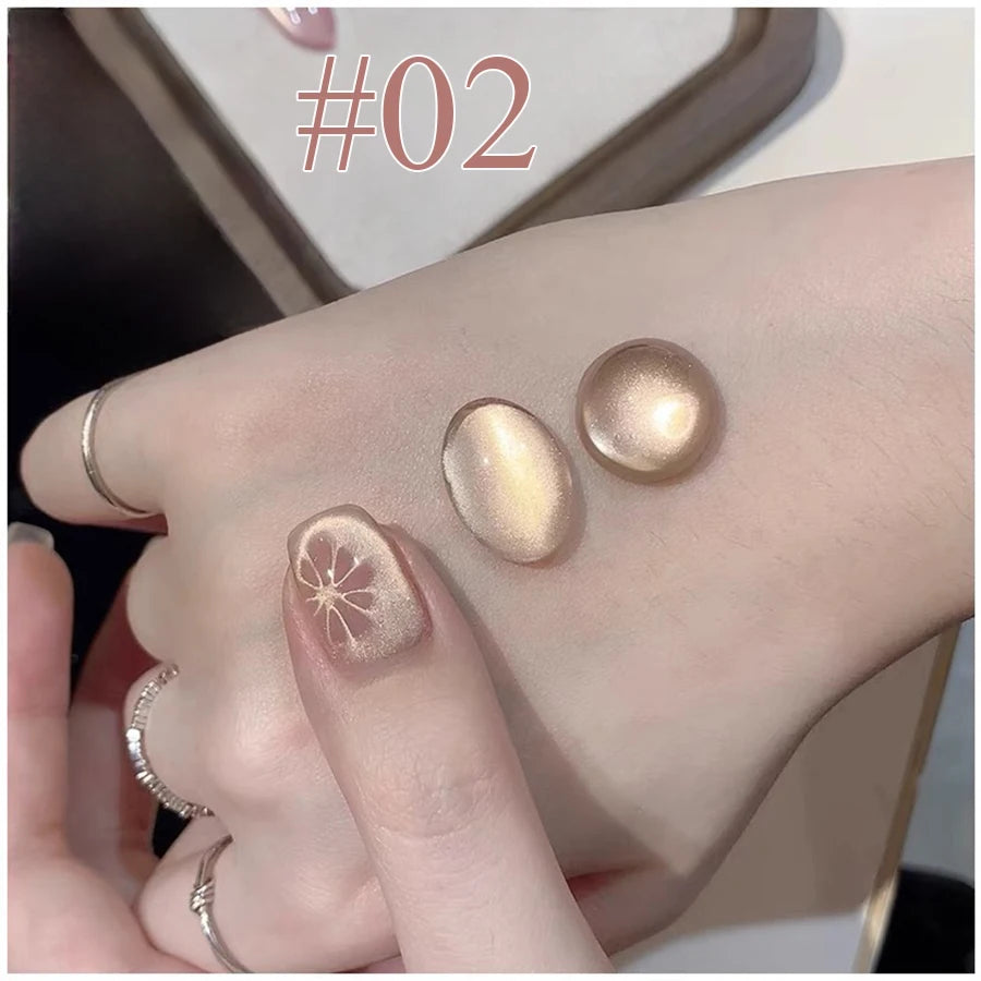 1-12pcs SHAKA Autumn Tanhua Cat Eye Pink Transparent Color Gel Nail Polish 2026 New Simple And Generous Halloween Nail Gel