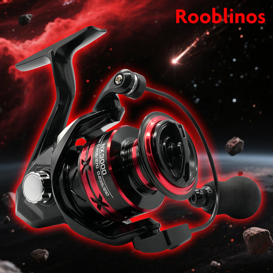 ROOBLINOS NX Spinningrulle – Metallspole Höger/Vänster Hav & Sötvatten Öring Karp, Storlek 2000–4000