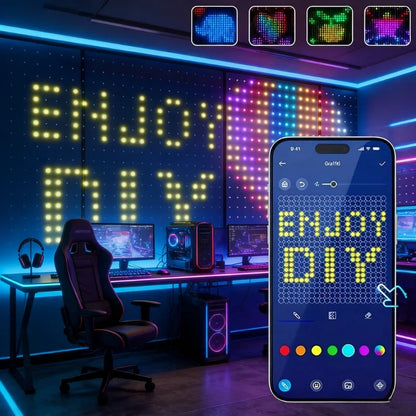 DIY LED-ljusgardin med appstyrning