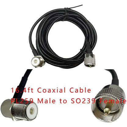 Quad Band Mobile Radio Antenna 29MHZ 50MHZ 144MHZ 430MHZ for YAESU FT-8900R TYT TH-9800 QYT KT-980 Plus KT-8900 K