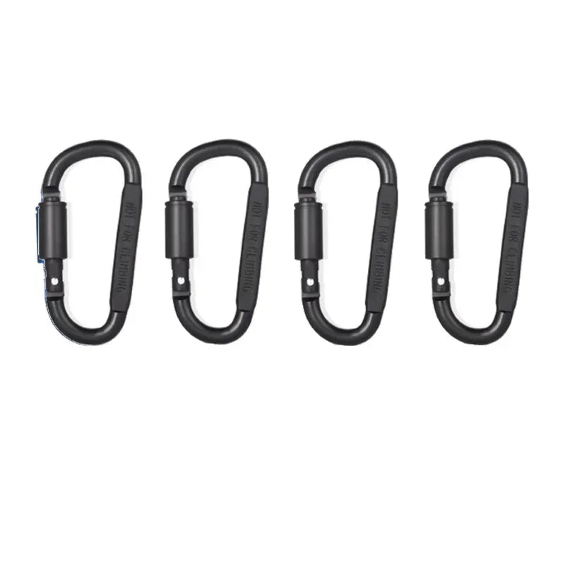 2-6PCS Carabiner Set For Key Camping Survival EDC Outdoor Keychain Clip  Alloy Aluminum Tactical Caribiner Hook Karabiners