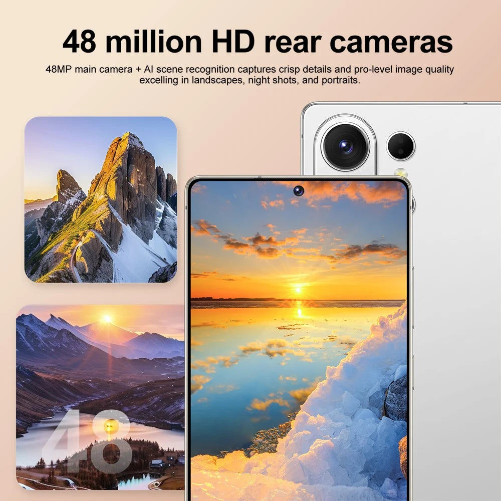 Smartphone S26 Ultra Original Android 15 Face Recognition Mobile Phones 5G Dual Card 7800mAh 7.3 inch Global Version Cellphones