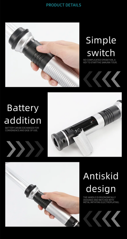 Lightsaber 2 In 1 RGB Adjustable Light Saber Toys Children Double Switch Sword Toys For Boys Luminous Gifts Light Saber