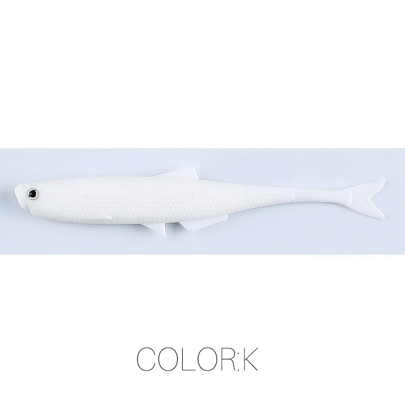 NEW Supercontinent leanness ShadTeez 60mm/80mm Perch Bass Artificia Pike Zander Predator Fishing 3d eyes Soft lure Fishing lures