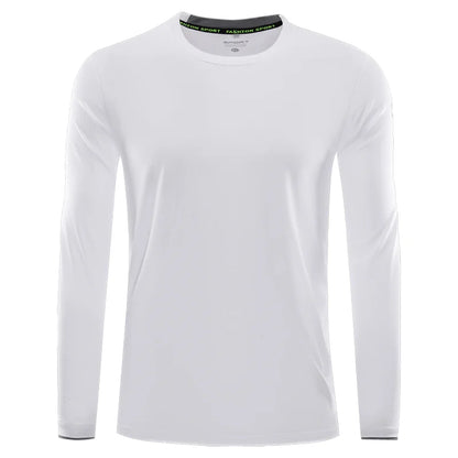 Långärmad Funktionströja med Eget Tryck eller Brodyr – Snabbtorkande Rund Hals Sport Unisex S–5XL (Asian)