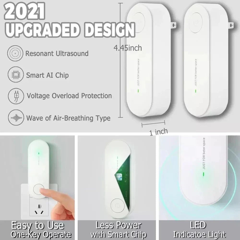 New Zai Xiao Ultrasonic Insect Repellent Electronic Mosquito Repellent Mice Spider Cockroach Portable Insecticide Pest Control
