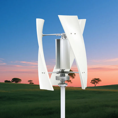 5000W Wind Turbine 12V 24V 48V Free Energy Wind Turbine Generator 10KW With Free MPPT Controller Battery 220V For Household Use