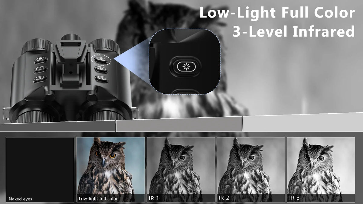 Z9158 600m Night Vision Binoculars with 3500mAh Lithium-Ion Battery Adult Infrared Goggles for Hunting Night Fishing Forest Fire