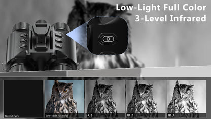 Z9158 600m Night Vision Binoculars with 3500mAh Lithium-Ion Battery Adult Infrared Goggles for Hunting Night Fishing Forest Fire