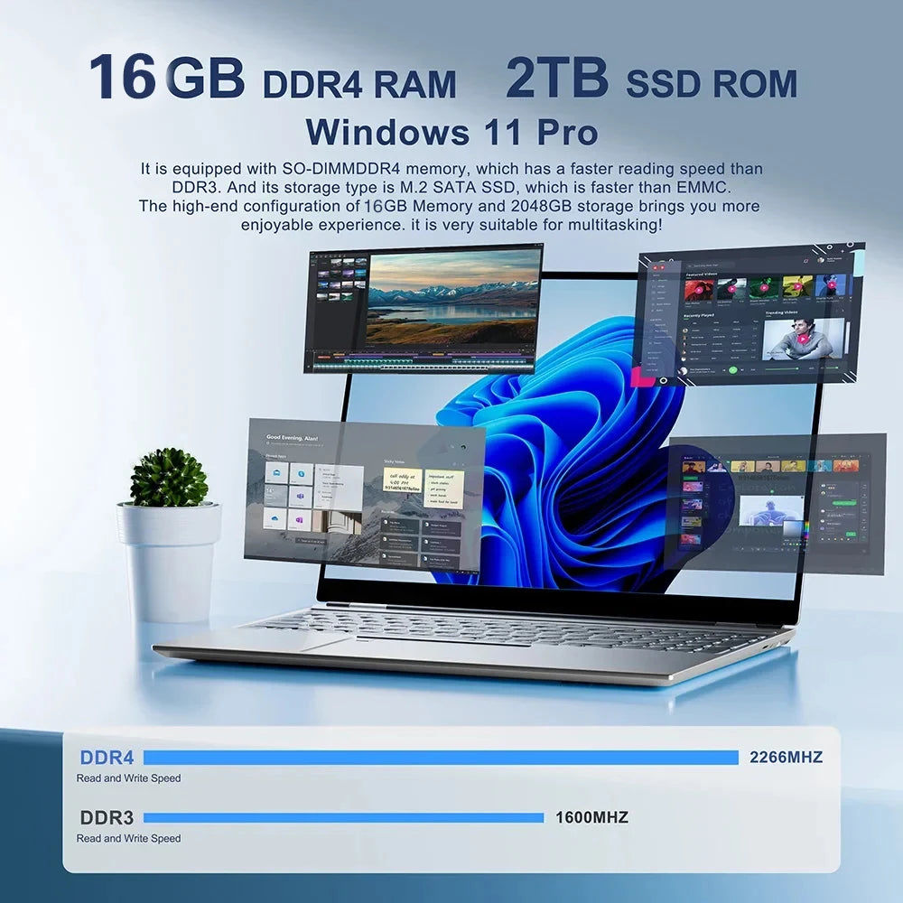 14,1" Laptop Intel Core i9-10980HK / N150 16GB LPDDR4 Upp till 2TB SSD – Win 11 Pro FHD IPS WiFi 6 Bluetooth 5000mAh Kamera CE
