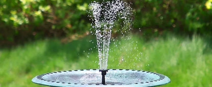 Soldriven Fontänpump för Trädgård och Fågelbad – 6 Munstycken, 1W/1,5W/2,5W