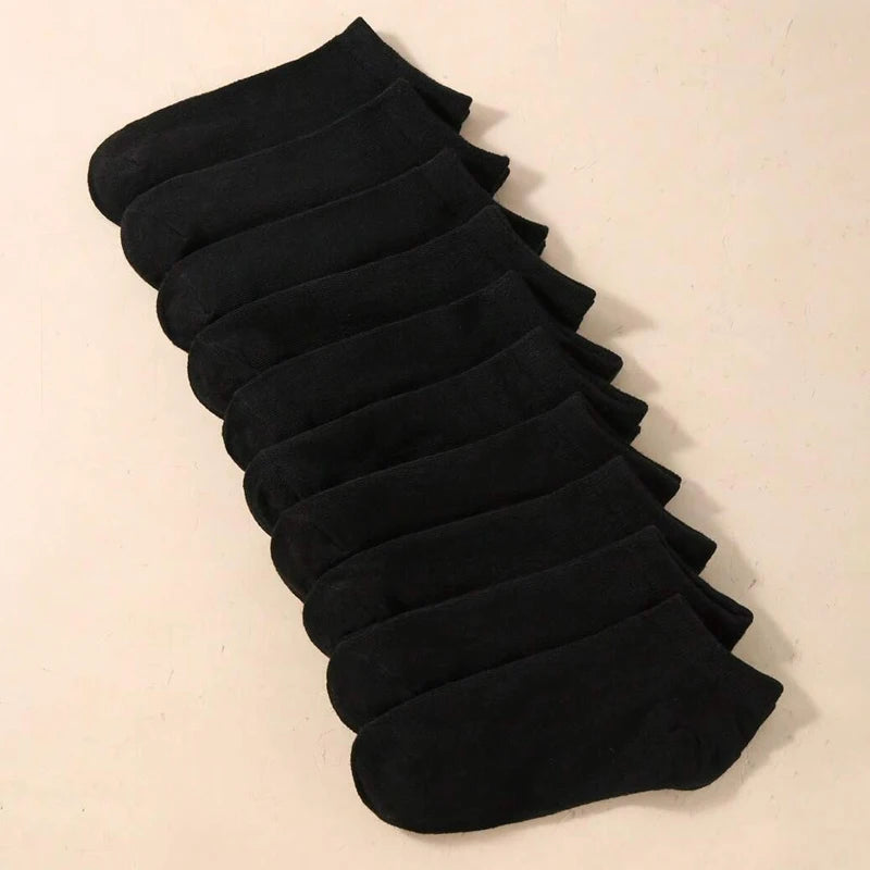 24 Pairs Classic Ankle Socks | Breathable, Solid Color - Comfortable Everyday Socks for Boys and Girls, Hand Wash Only, Breathab