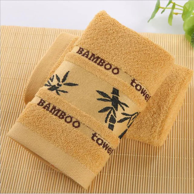 1/2/6pcs Bamboo Fiber Towel Set Luxury Thick Bath Towels & Face Towels for Adults 34x74cm/70x140cm Home Bathroom Accessories