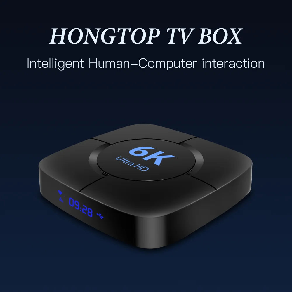 6K Android 10.0 TV BOX 4GB RAM 64GB ROM H616 Quad Core 2.4G/5G Wifi 6K Media Player Set Top Box