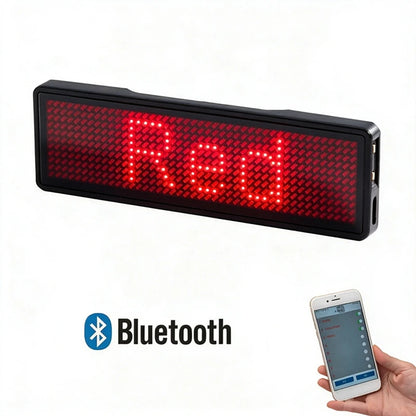 Bluetooth LED Module Name Badge DIY Programmable Scrolling Message Board Mini LED Display HD DIY Electronic Kit