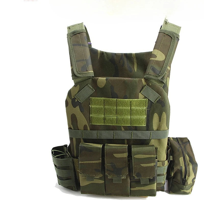 6094 utrustningsväst för airsoft med MOLLE-fästen