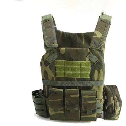 6094 utrustningsväst för airsoft med MOLLE-fästen