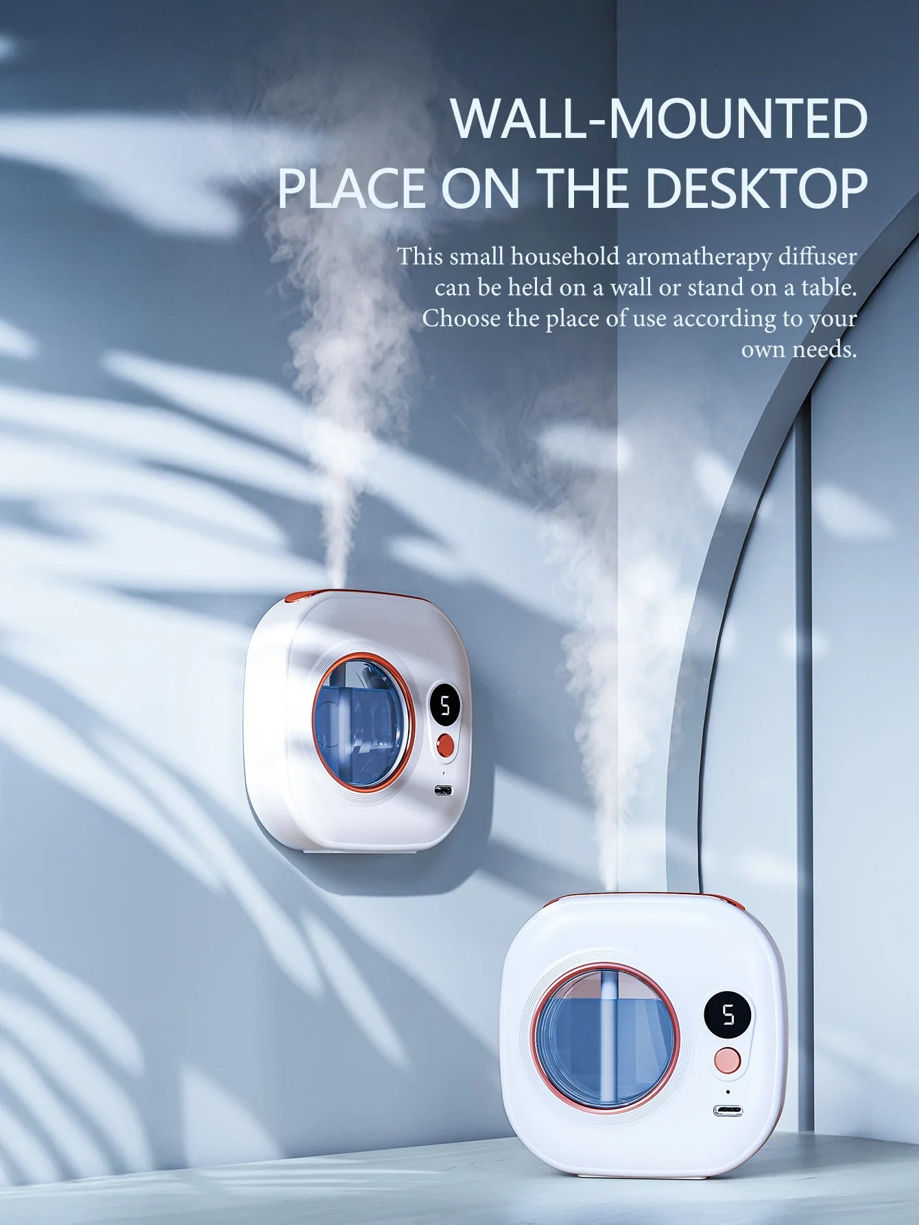 Rechargeable automatic aroma diffuser, essential oil diffuser, aroma essential oil, hotel bathroom aroma machine gift