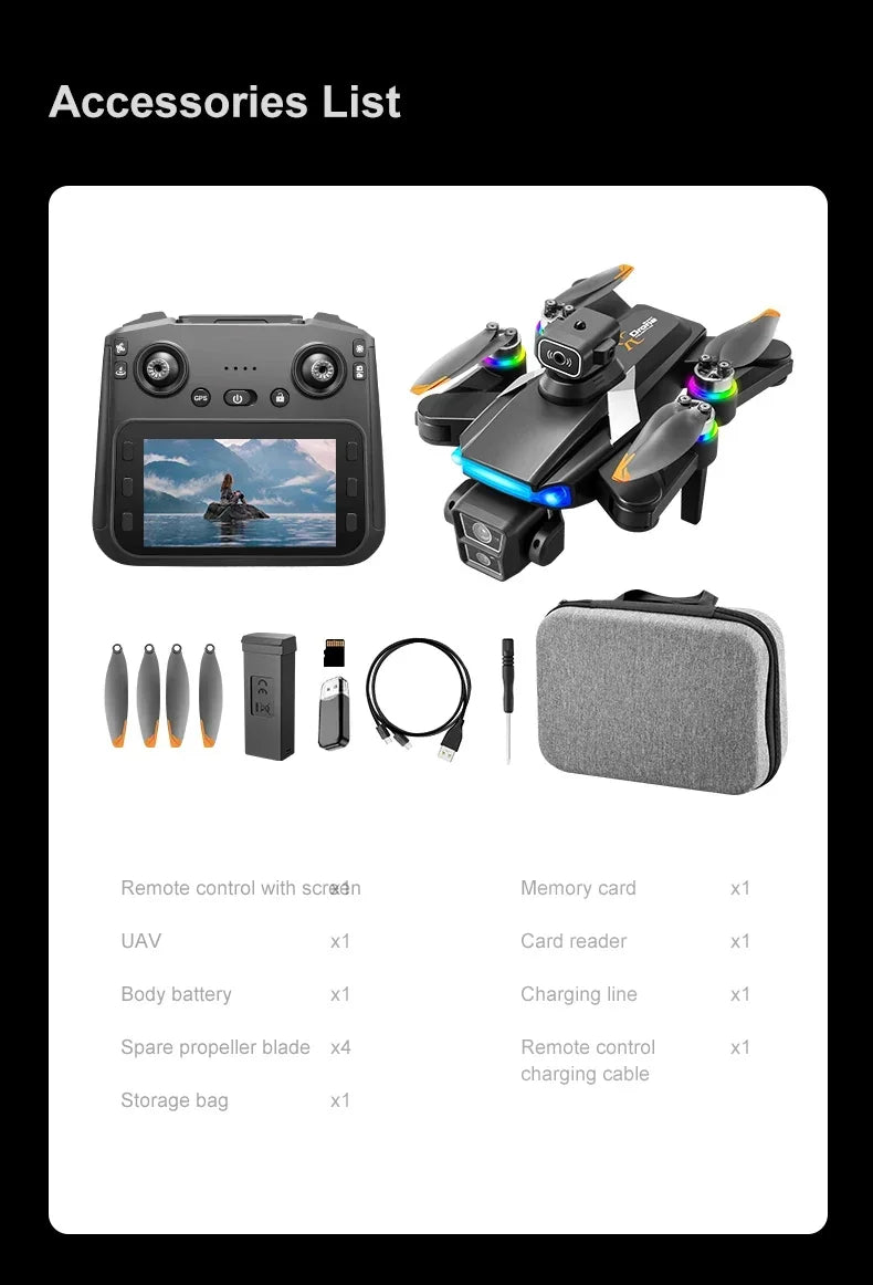 RG706 MAX GPS Drone 8K Professional Dual HD Camera 5G WIFI FPV 360° Obstacle Avoidance Brushless Large Screen Rc Quadcopter Dron