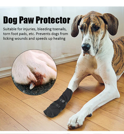 Pet Waterproof Foot Cover Dog Post-surgery Injury Protection Cover Four Feet Can Be Used Protect Dog Paw Shoe Cover Pet Supplies