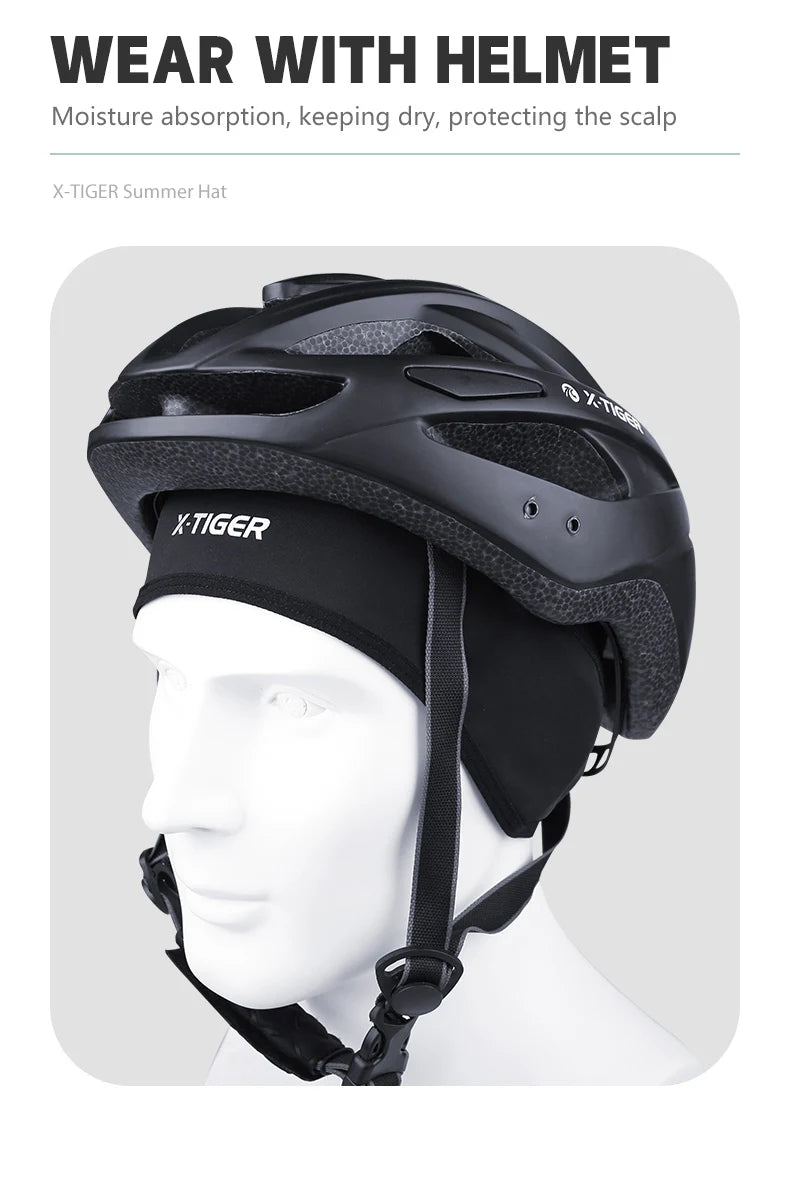 X-TIGER Summer Cycling Cap Waterproof Windproof Sport Running Bike Hat Riding Fishing Men Women Helmet Liner