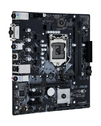 ASUS B460M-N Motherboard Intel B460 LGA 1200 DDR4 M.2 support Core i3-10100 10400 10700 10900 G6505 cpu