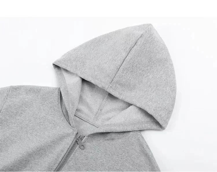 Children Football Hoodie Letter CR7 Zipper Style Coat Sweatshirt Boys Girls 3-12Yrs Long sleeves Loose Top Casual Sports Clothes