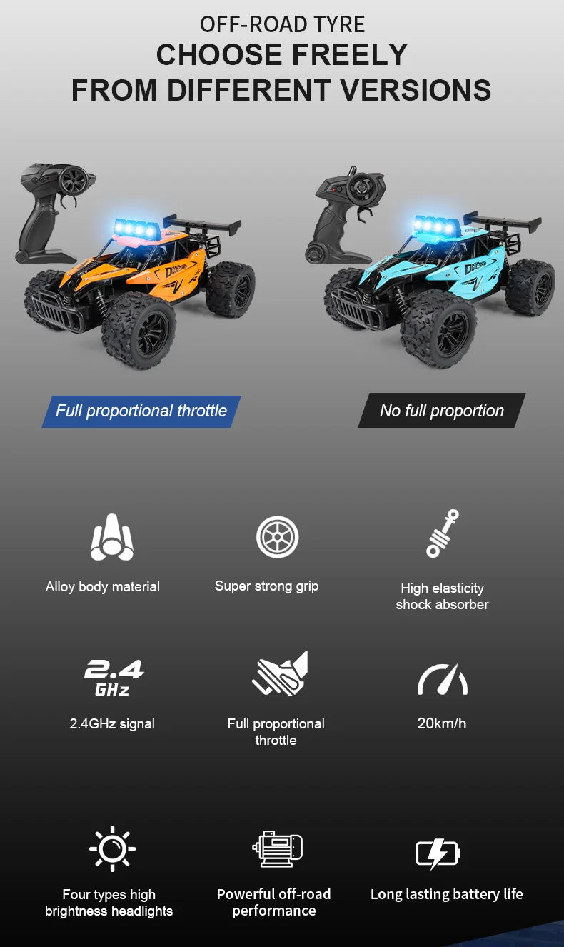 Oike RC-bil 1:16 modelleksak med fjärrkontroll