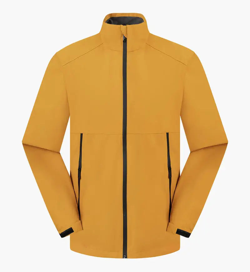 Outdoor Camping Waterproof And Windproof Stand Collar Jacket Custom Printed Embroidery Company Logo Outdoor Fishing Jacket 4xl