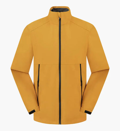 Outdoor Camping Waterproof And Windproof Stand Collar Jacket Custom Printed Embroidery Company Logo Outdoor Fishing Jacket 4xl
