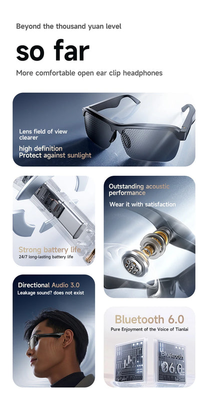 8K AI Smart Glasses With 100MP Camera Chat GPT Touch Sport Sunglasses Bluetooth Call Video Music Player ForMen Women 2025 New