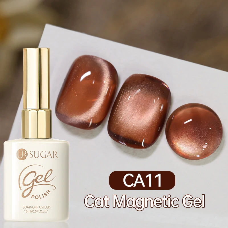 UR SUGAR 15ml Cat Magnetic Gel Nail Polish 30 Colors Semi Permanent Magnetic Gel UV/LED Soak Off Painting Vanrish Design
