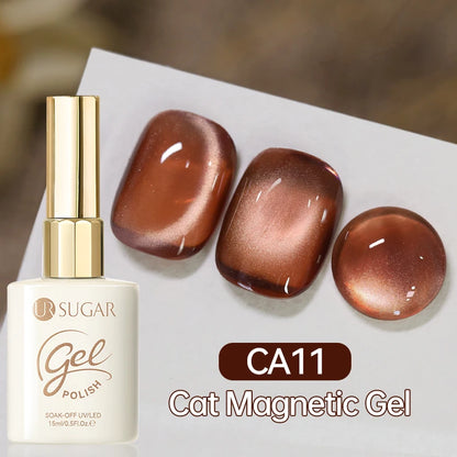 UR SUGAR 15ml Cat Magnetic Gel Nail Polish 30 Colors Semi Permanent Magnetic Gel UV/LED Soak Off Painting Vanrish Design