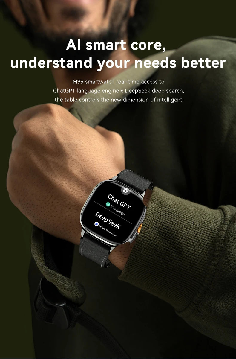 2026New 5G SIM Smart Watch 2.4" AMOLED 8+128GB GPS+NFC WIFI 1000W HD Camera IP68Waterproof Health Monitor Android Smartwatch Men