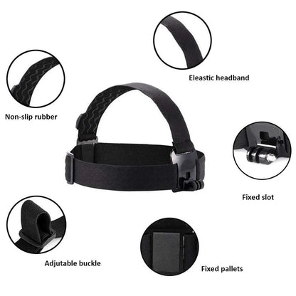 Adjustable Elastic Head Strap Mount for GoPro Hero 7 6 5 4 3 Session SJCAM SJ4000 Yi 4K Eken H9 Action Camera Accessory