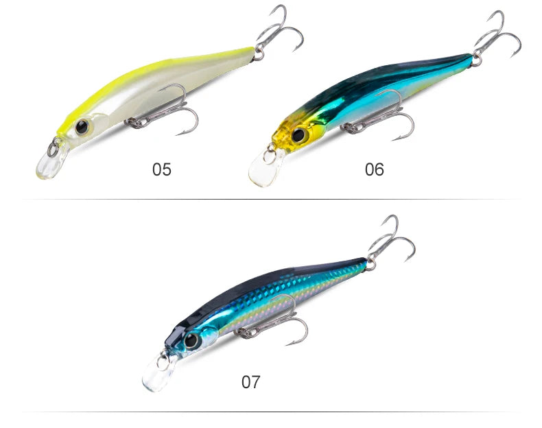 Artist FR Silence Sinking Minnow Fishing Lures 80mm 105mm Jerkbaits Good Action Wobblers High Quality Hard Baits Sea Bass