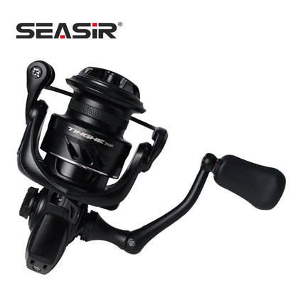 SEASIR TINGHE Spinning Fiskerulle – Max 20kg Drag, 5.2:1, Saltvattensskyddad, Aluminiumhandtag, 2500–6000