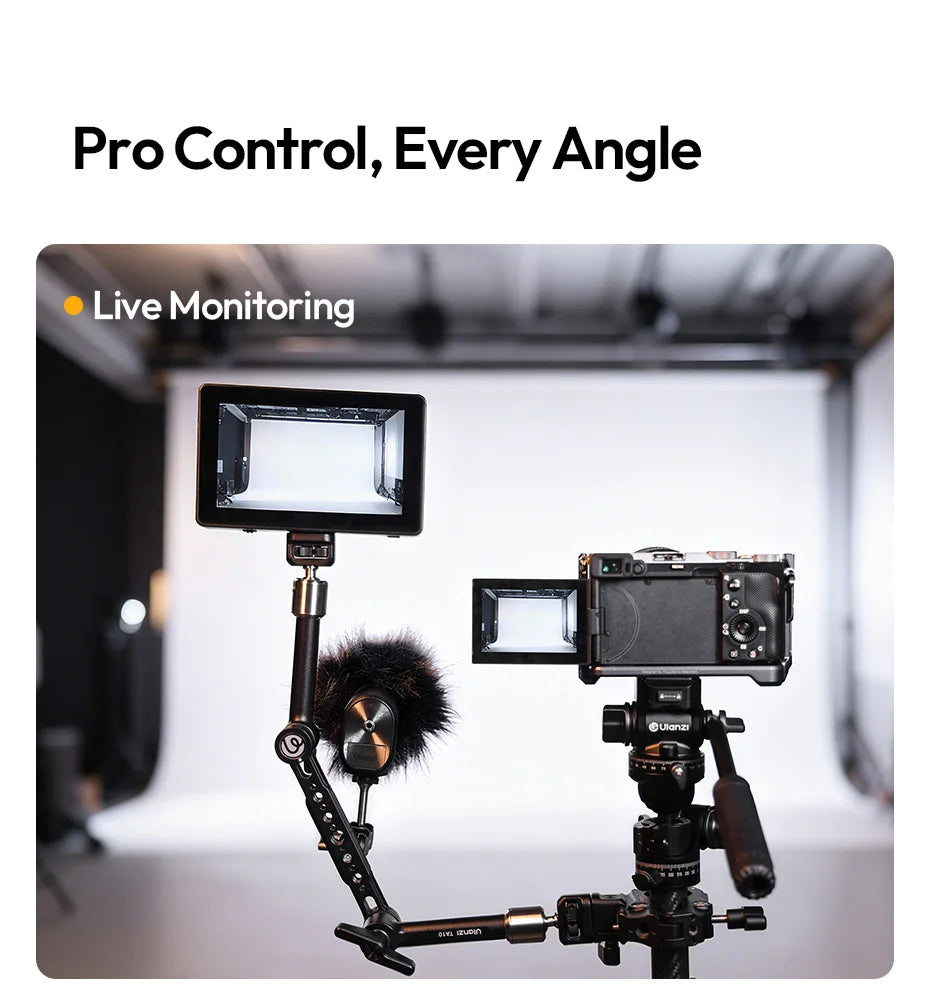 Ulanzi TA10 43cm Magic Articulating Arm with 1/4" 3/8" Screw Hole Mount NATO 3 Section for DSLR Monitor Light Camera Accessories