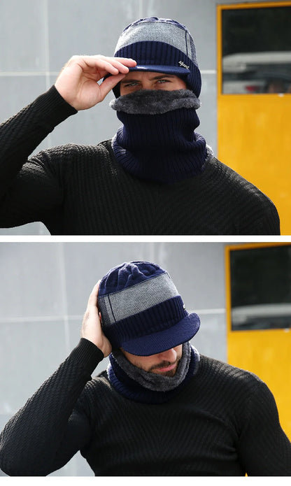 Winter Hats Skullies Beanies Hat Men Winter Beanies For Women Wool Scarf Caps Balaclava Mask Gorras Bonnet Knitted Hat